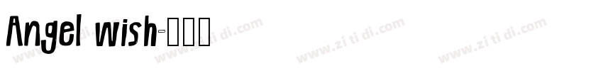 Angel wish字体转换